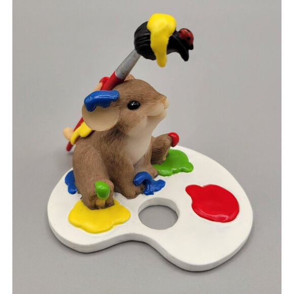 Charming Tails You Make Friendship A Real Art Figurine Pin Excl Members Only Kit - Picture 3 of 12